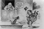 Cartoon of Theodore Roosevelt and William H. Taft