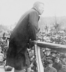 Roosevelt Giving Speech at Grand Island