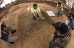 Archaeologists Studying Human Remains