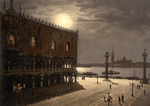 Piazzetta and San Georgio by Moonlight