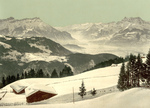Rhone Valley in Winter, Switzerland