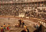 Bullfighting Scene in Barcelona, Spain