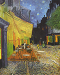 Picture of Cafe Terrace at Night Painting by Vincent Van Gogh