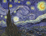 Picture of The Starry Night c 1889 by Vincent Van Gogh