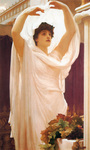 Photo of a Beautiful Woman in the Sunlight, Invocation by Frederic Lord Leighton