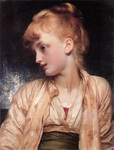 Photo of a Girl Looking Left, Gulnihal by Frederic Lord Leighton